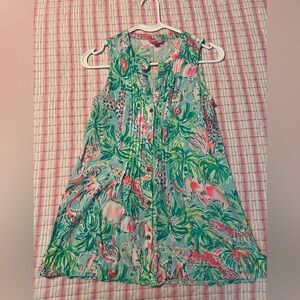 Like new Lilly Pulitzer button down sleeveless flowy tank top xxs